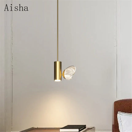 Suspension LED artistique papillon style nordique pour cafés et restaurants — LZ4P9XQ