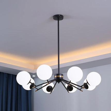 Lustre boule en verre pour décoration intérieure élégante — LZ4Q7M9