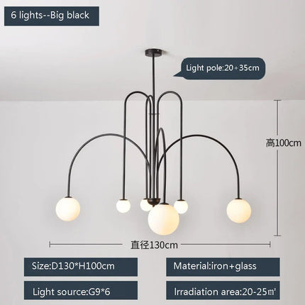 Suspension design postmoderne pour intérieur élégant — LZ4X9Q
