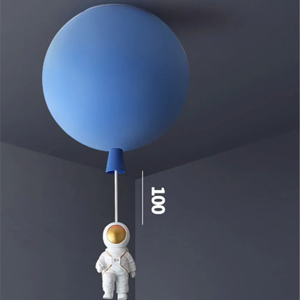 Plafonnier LED nordique avec motif astronaute et ballons pour enfants — LZ4X9QJ