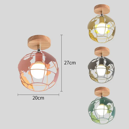 Plafonnier LED triangle en fer style nordique moderne — LZ4X7M