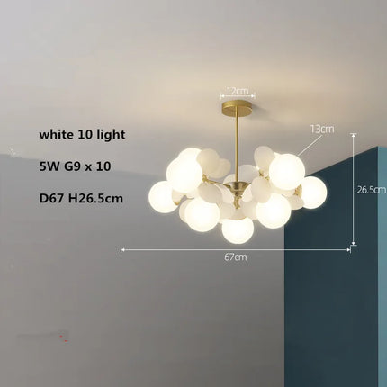 Lustre LED globe en verre acrylique coloré pour enfants — LZ4X9P2