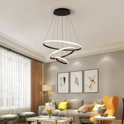 Lustre moderne en aluminium pour bar et salle à manger — LZ4X9T2