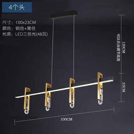 Suspension en cristal style postmoderne pour décoration nordique — LZ4QJ7M