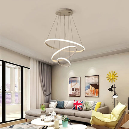 Lustre moderne en aluminium pour bar et salle à manger — LZ4X9T2