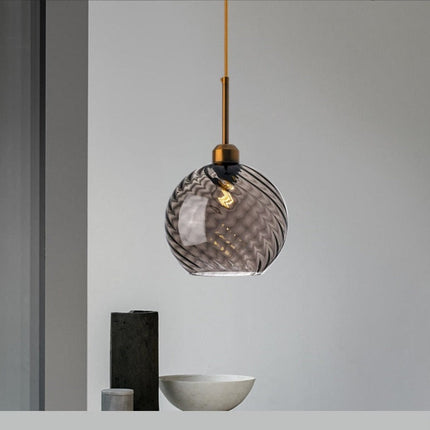 Suspension LED moderne avec abat-jour en verre Alvaro — LZ4X9T2