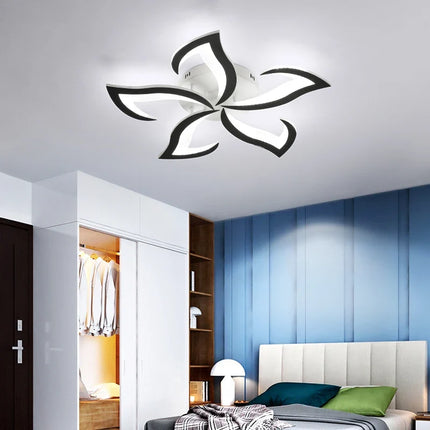 Plafonnier LED en acrylique à pétales en forme de fleur — LZ4X9T1