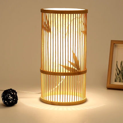 Lampadaire japonais moderne en bambou fait main — LZ4X9Q2N