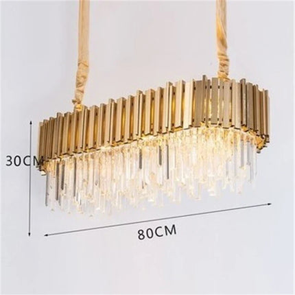 Lustre moderne en cristal avec grande suspension LED — LZ7XQ2