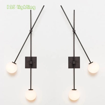Applique murale en verre au design minimaliste pour intérieur moderne — LZ4X9P2