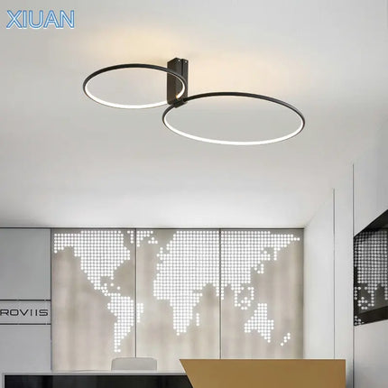 Plafonnier LED rond design scandinave en métal et aluminium — LZ4P9XJ
