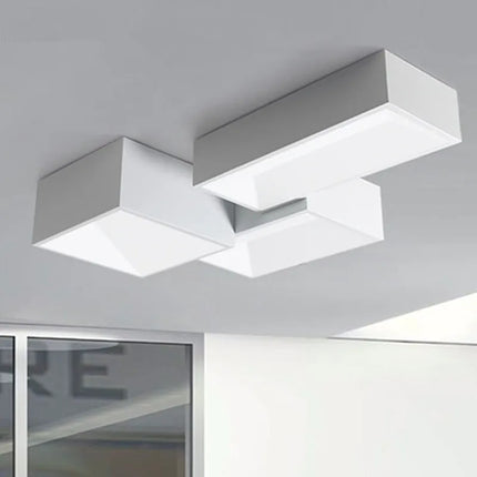 Plafonnier LED carré à intensité variable à installer soi-même — LZ4P9XQ