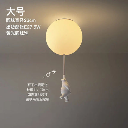 Plafonnier LED ours animé pour chambre enfant et salon — LZ4X9Q2