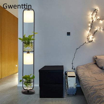 Lampadaire LED moderne en verre pour décoration intérieure — LZ4X9T2