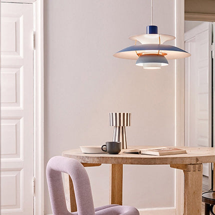 Suspension industrielle en métal avec LED colorée Barnaby — LZ4X9P2