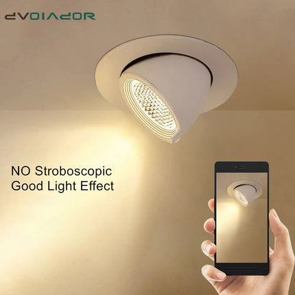 Spot LED encastrable dimmable orientable 360° pour salon et salle à manger — LZ4P9X