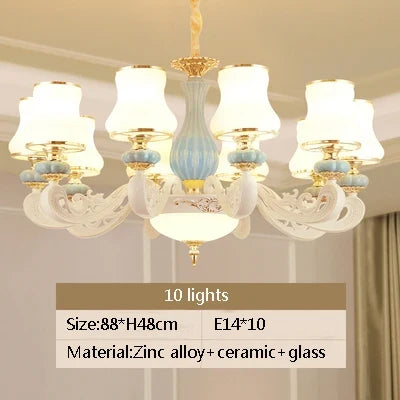 Lustre en céramique pour éclairage intérieur élégant et moderne — LZ4X9M