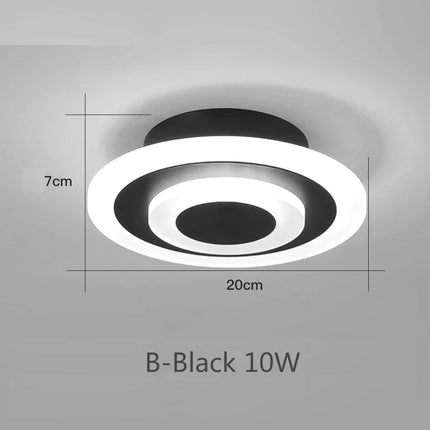 Plafonnier LED décoratif forme ronde et carrée pour maison — LZ4XJ9