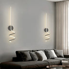 H 90cm Noir / Lumière chaude