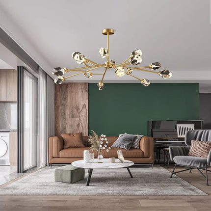 Lustre en cristal pour décoration intérieure élégante et luxueuse — LZ4X9T2