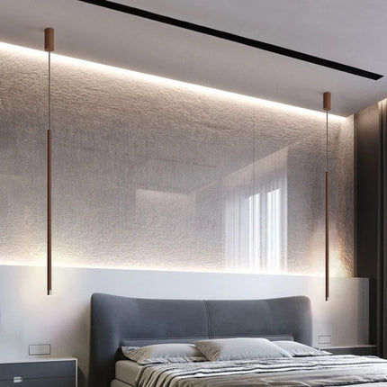 Suspension LED tube longue pour cuisine et bar — LZ4X9P2