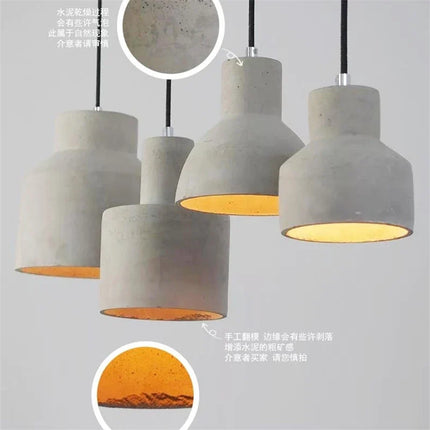 Suspension industrielle en béton pour décoration moderne — LZ4X9T