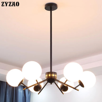 Lustre boule en verre pour décoration intérieure élégante — LZ4Q7M9