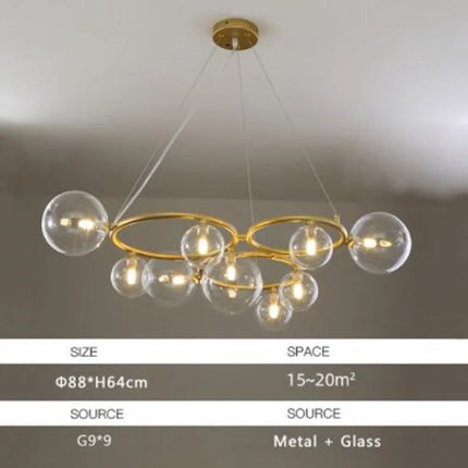 Suspension moderne en verre avec ampoule intégrée pour intérieur — LZ4P9XQ