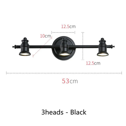 Applique murale LED américaine pour miroir de salle de bains avec ampoules offertes — LZ4X9J