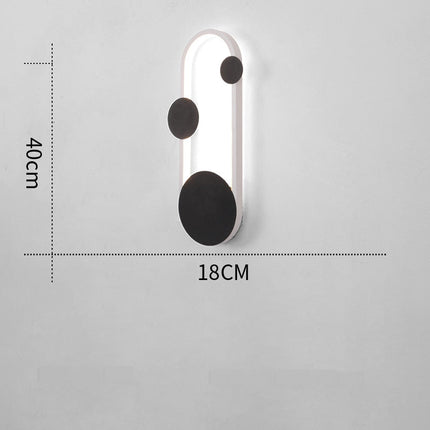 Applique murale LED moderne à forme arrondie — LZ4G7XQ