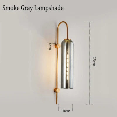 Applique murale en verre fumé polyvalente — LZ4X9T2