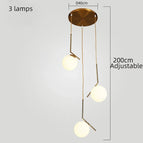 3 lampes dorées / Lumière neutre
