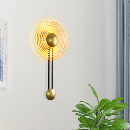 Applique murale décorative en métal et verre style européen cloche — LZ4N7Q2
