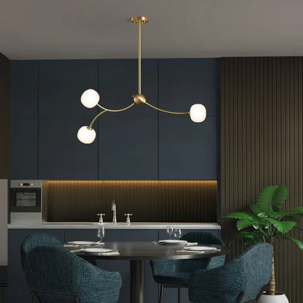 Lustre suspension en cuivre pour intérieur ambiance moderne — LZ4P9XQ