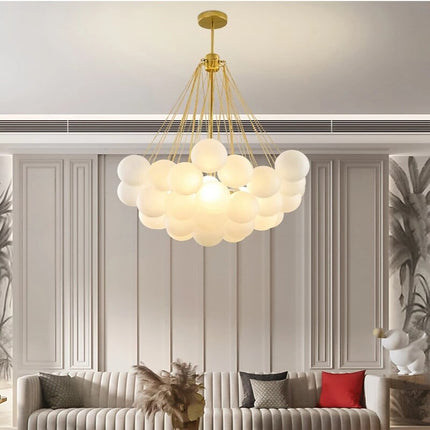 Lustre design à boules multiples en verre Triz — LZ4X7J