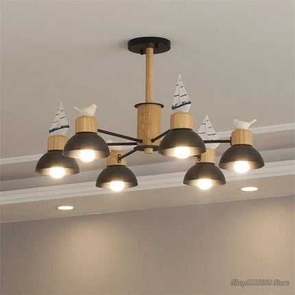 Lustre LED nordique décor oiseau design moderne minimaliste — LZ4P9XQ