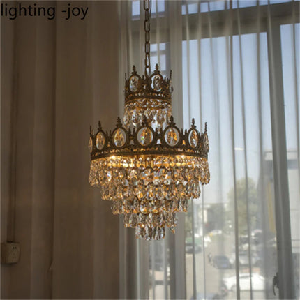 Lustre couronne moderne en cristaux pour intérieur — LZ4X9P2