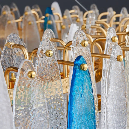 Lustre Art Déco en fer et verre pour éclairage moderne — LZ4X9T