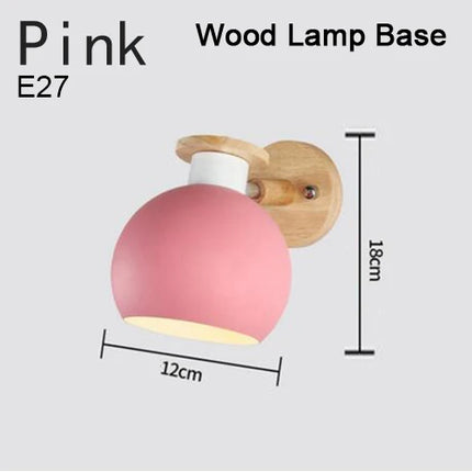 Applique murale moderne en bois et fer avec éclairage LED intégré — LZ4X9P
