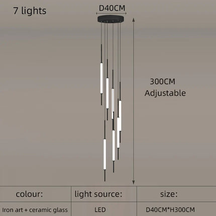 Lustre moderne pour décoration intérieure élégante et épurée — LZ4X9M