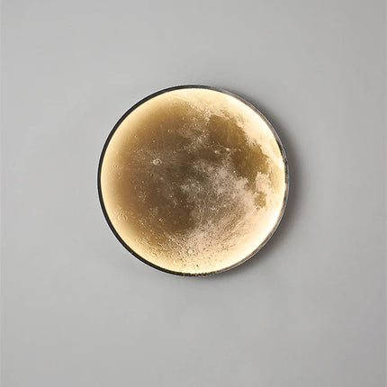 applique murale moderne led lune décoration luxe art