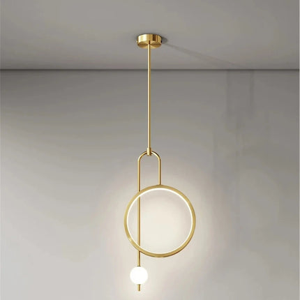 Suspension LED anneau au design nordique pour intérieur moderne — LZ4X9P2