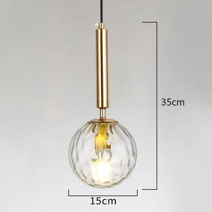 Lustre suspension en verre pour bar, restaurant et déco intérieure — LZ4X9P