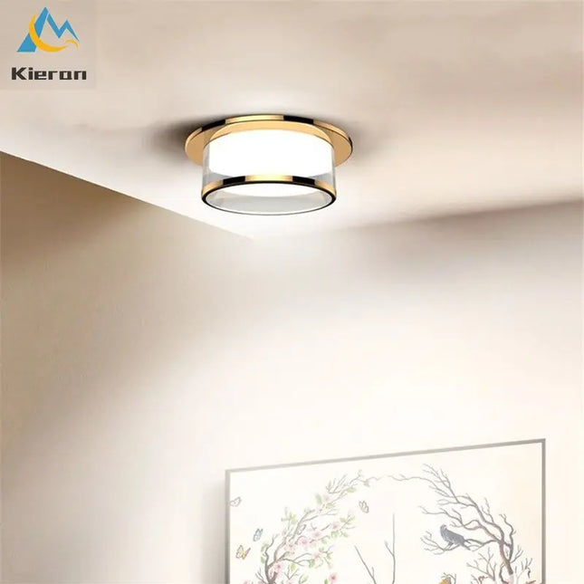 Plafonnier LED avec spot et cristal pour décoration intérieure — LZ4X9T2