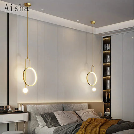Suspension LED avec anneau en acrylique pour décoration intérieure — LZ4X9P
