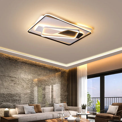 Plafonnier LED luxe au design géométrique Art déco pour intérieur — LZ4X9M