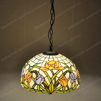 Lustre en verre au style antique pour restaurant et café — LZ4X9T1