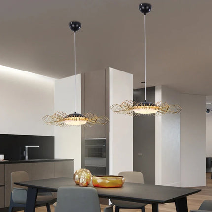 Suspension design nordique à lignes artistiques décoratives — LZ4P9XQ