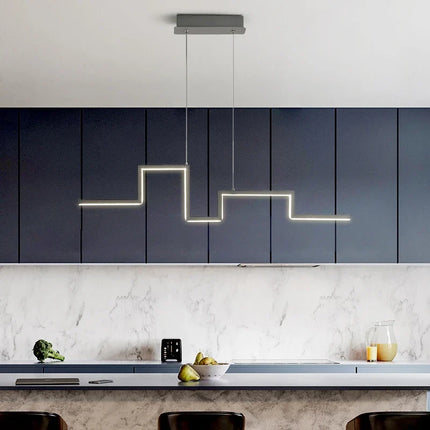 Lustre suspension LED géométrique style nordique pour restaurant — LZ4X9M