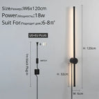 B Noir 120cm / Blanc chaud Pas de télécommande